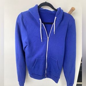 Blue zip up hoodie
